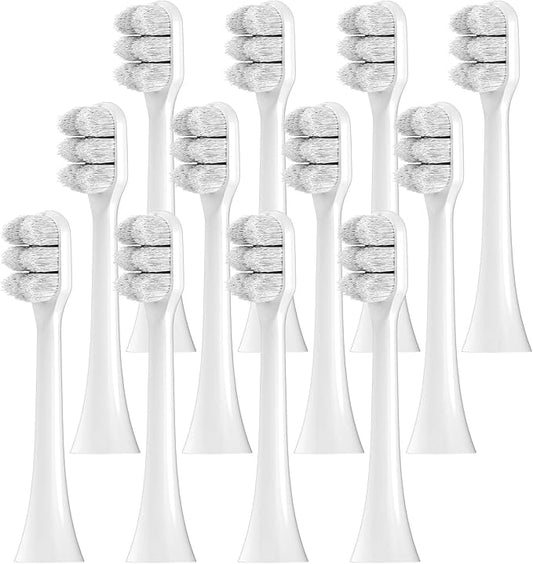 Ultra Soft Replacement Toothbrush Brush Heads Compatible for Sonicare Electric for Sensitive Teeth Gums Care(12 Pcs)