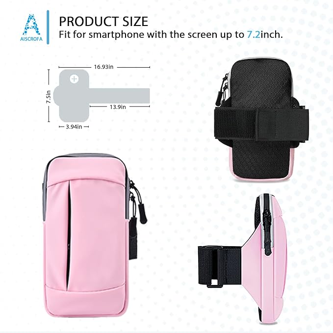 Phone Holder Arm Bands for Running Armband Small Crossbody Bags for Women Kids,iPhone 15 14 13 12 11 Pro Max Xs Xr X 6 7 8 Plus SE Mini Galaxy Ultra Edge S24 S23 Note-StrideForce Fitness