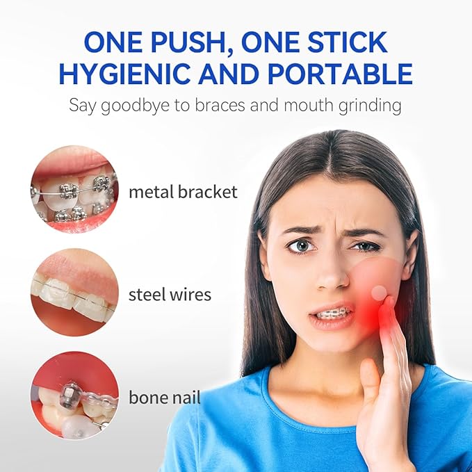 YANDY Orthodontic Wax for Braces,New Upqraded Bowl-Shape,Dental Wax,Pain Relief for Braces,90 Individually Packed, No Kneading Needed,Original Flavor,Braces Kit.