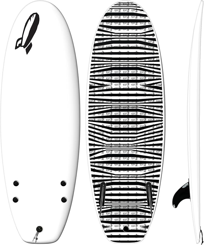 Rock-It 4'10" CHUB Soft Top Surfboard - Kids & Mini, Easy to Paddle & Maneuverable for Beginners-StrideForce Fitness