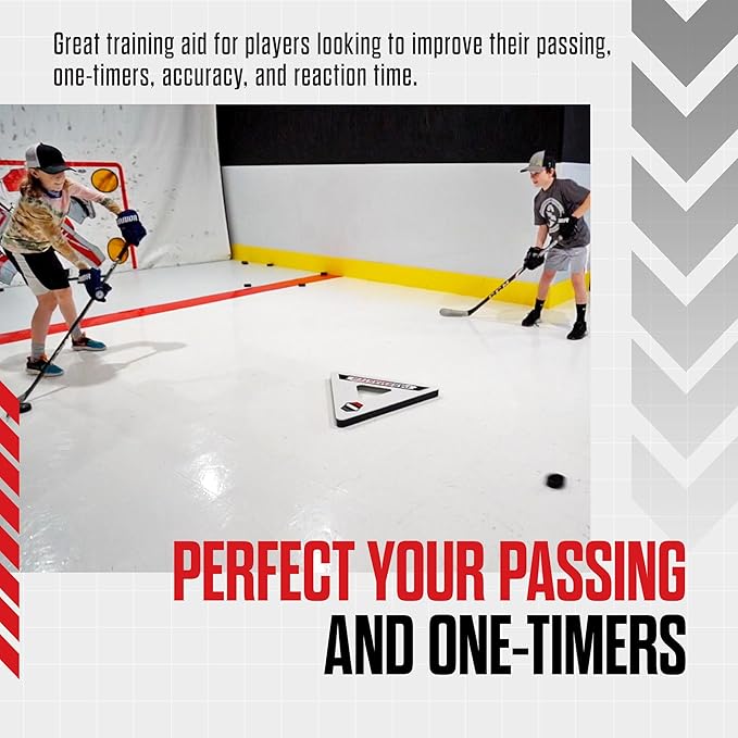 Snipers Edge Hockey - Hockey PassMaster - 26" x 26" x 26" - Easy Assembly, Multiple Angles to Use, Works On and Off Ice.-StrideForce Fitness