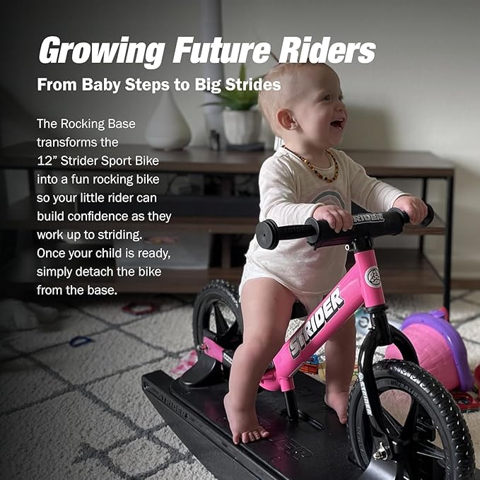 Strider 12” - Helps Teach Baby How to Ride a Balance Bicycle - for Kids 6 Months to 4 Years - Easy Assembly & Adjustments-StrideForce Fitness