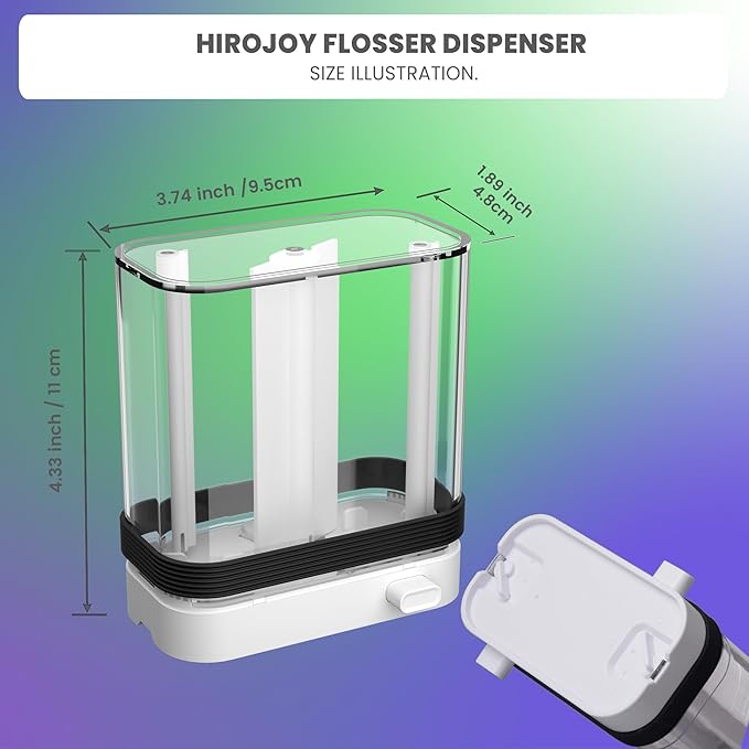 Empty Floss Pick Holder, Floss Pick Dispenser for Cleaning Teeth, Travel Floss Picks Case Flosser Dispenser, Flosser Holder