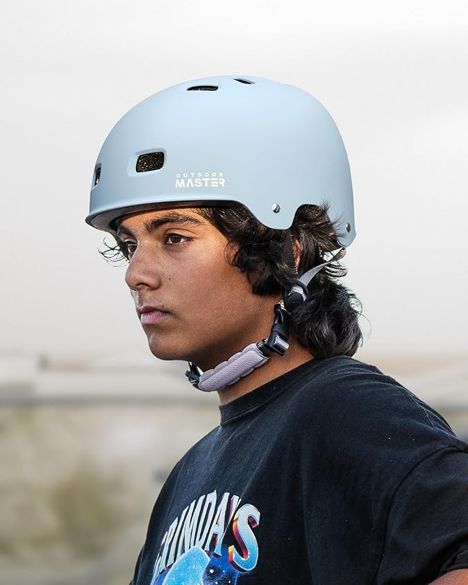 OutdoorMaster Skateboard Cycling Helmet - Two Removable Liners Ventilation Multi-Sport Scooter Roller Skate Inline Skating Rollerblading for Kids, Youth & Adults-StrideForce Fitness