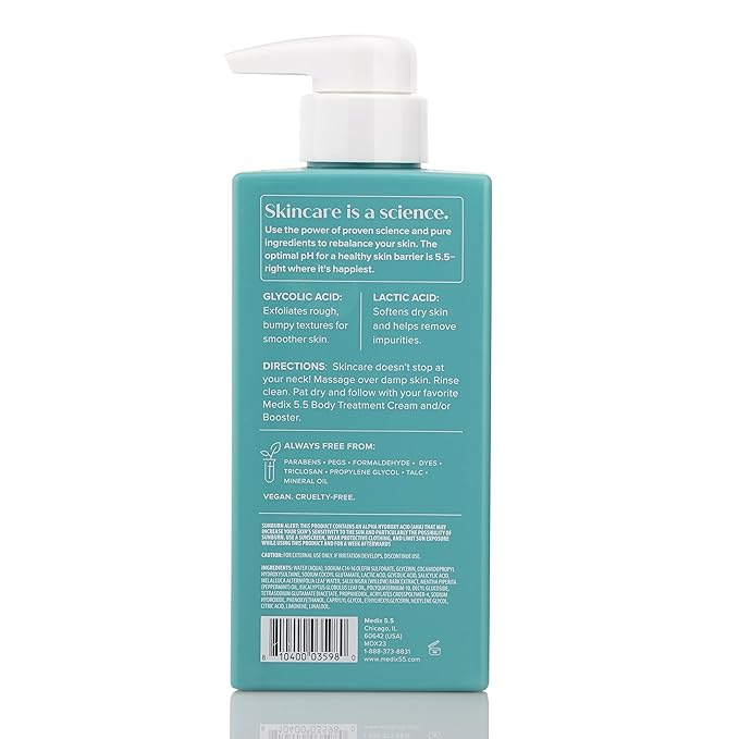 Medix 5.5 Anti Aging Skin Care 3PC Set | Vitamin C Body Cream + Exfoliating AHA Glycolic Acid Foaming Face & Body Wash + Vitamin F Booster Serum, Wash + Treat + Hydrate Skincare Set-StrideForce Fitness