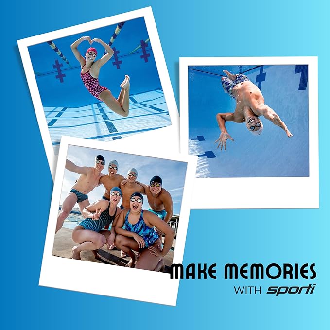 Sporti Hand Paddles for Swimming - Lightweight Swimming Paddles, Adjustable Silicone Straps-StrideForce Fitness