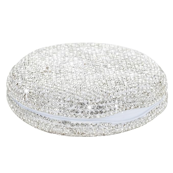 Retainer Case Cute Mouse Guard Case Slim Aligner Case Compatible with Invisalign Bling Night Guard Case Orthodontic Retainer Box Magnetic Denture Holder (Sliver)