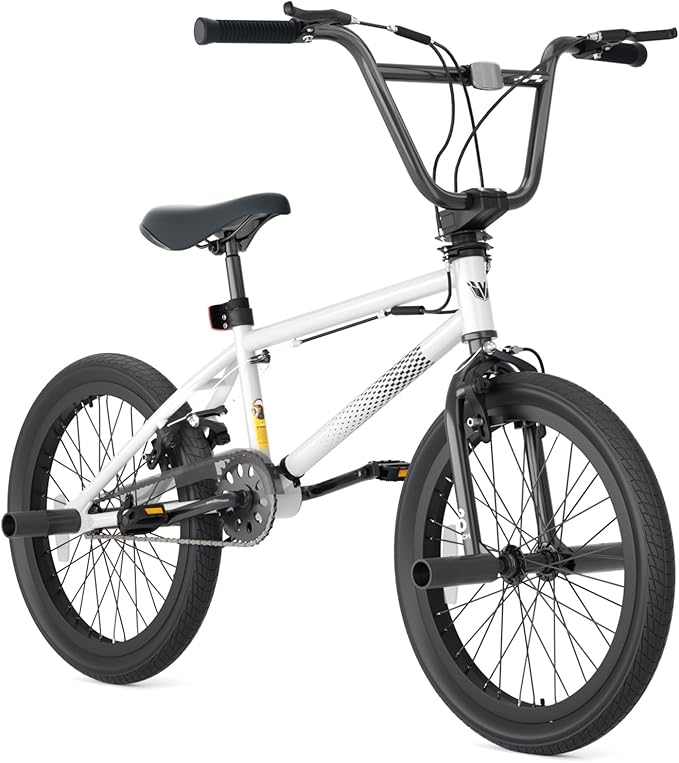67i Boys BMX Bike 18/20 Inch Ages 8-12 Kids Bicycle with Front Rear U Brake Adjustable Seat Iron Fork 2.09" Wide Tires-StrideForce Fitness