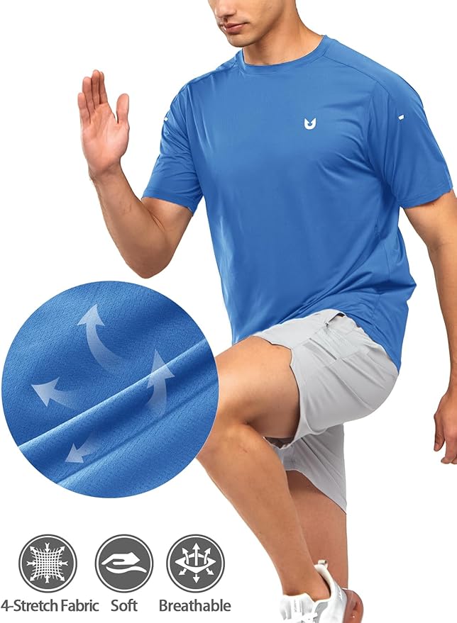 NORTHYARD Men's Athletic Running T-Shirts Quick Dry Workout Shirts Short-Sleeve Sports Gym Tee Tops Performance Activewear-StrideForce Fitness