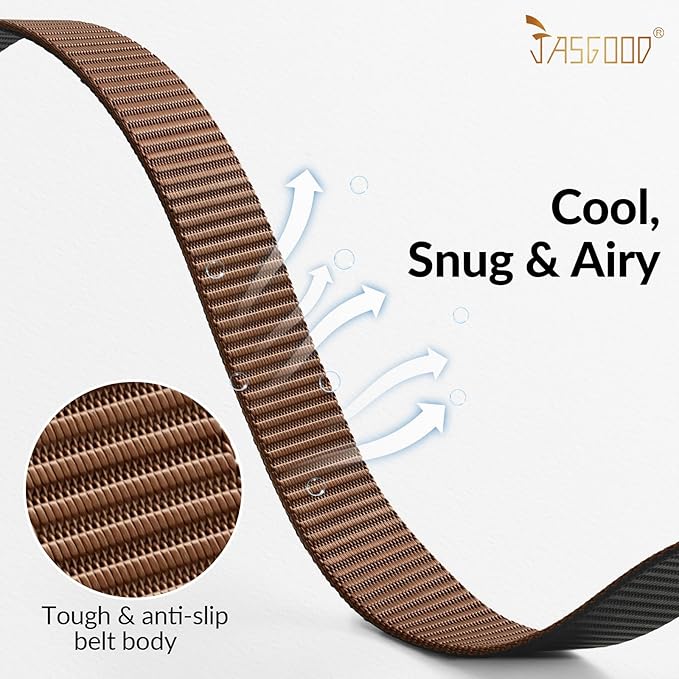 JASGOOD Nylon Canvas Breathable Military Tactical Men Waist Belt With Plastic Buckle-StrideForce Fitness