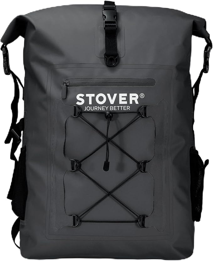 STOVER 5/10/25/30/40/55L Waterproof Backpack- Floating Dry Bag for Kayaking, Travel, Beach, Hiking, & Camping, Men/Women-StrideForce Fitness