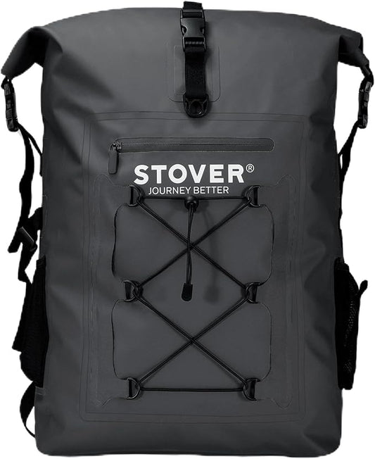 STOVER 5/10/25/30/40/55L Waterproof Backpack- Floating Dry Bag for Kayaking, Travel, Beach, Hiking, & Camping, Men/Women-StrideForce Fitness
