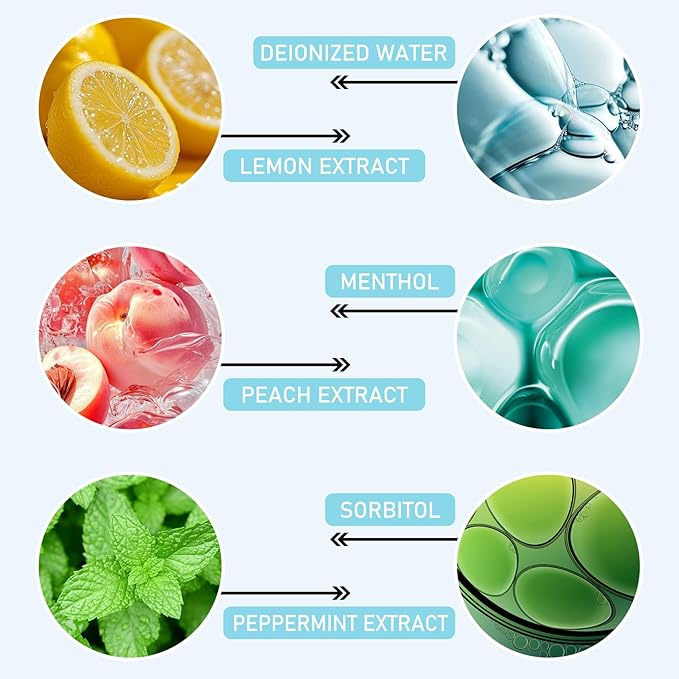 3 Flavors Mini Mouthwash Travel Size, Portable Individual Travel Mouth Wash for Fresh Breath, Refreshing Long Lasting Gentle Oral Care Mouthwash Packs(Pack of 60)