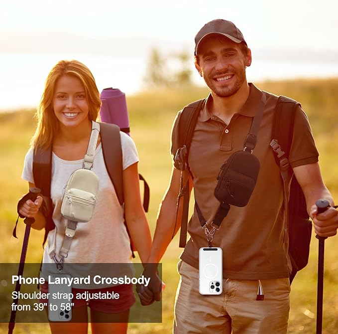 Phone Strap Crossbody Wrist Strap, Upgraded Phone Lanyard with Adjustable Purse-StrideForce Fitness