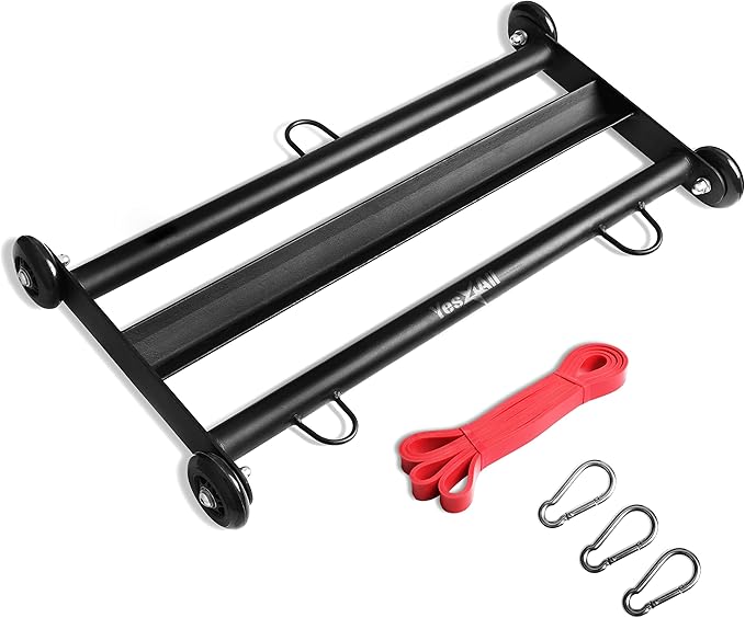 Yes4All Glute Ham Glider, Exercise Wheels for Home Gym Fitness, Glute Hamstring, Booty Building-StrideForce Fitness