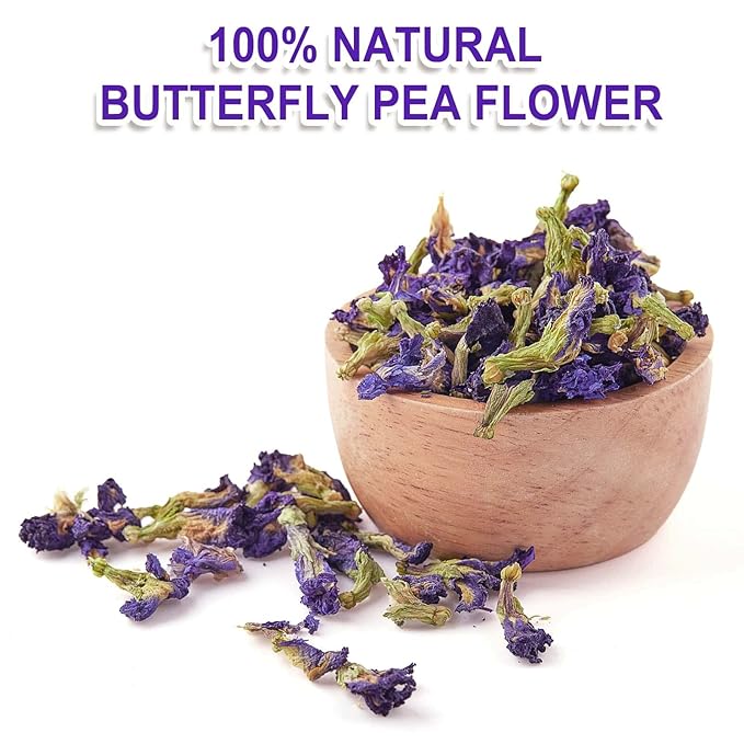 TEARELAE - Butterfly Pea Flower Tea - 50 Count Butterfly Pea Flower Tea Bags - Natural Coloring for Food, Baking, Iced Tea - Caffeine-Free, Non-GMO-StrideForce Fitness