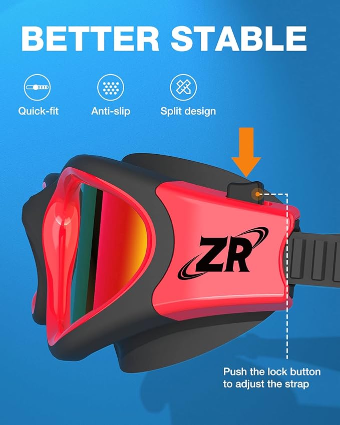 ZIONOR G1 Polarized Swimming Goggles for Unisex Adult Women Anti Fog 100% Anti UV Diving Goggles-StrideForce Fitness