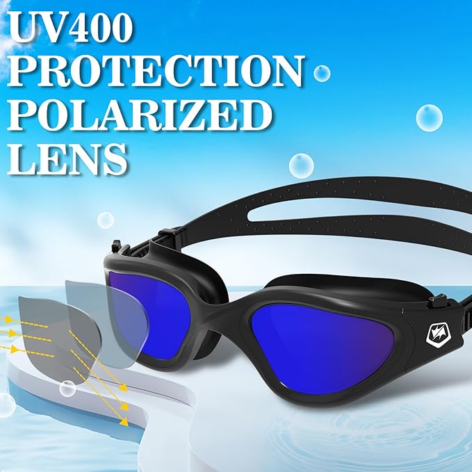 WIN.MAX Polarized Swimming Goggles Swim Pool Goggles Anti Fog Anti UV No Leakage Clear Vision for Men Women Adults Teenagers-StrideForce Fitness