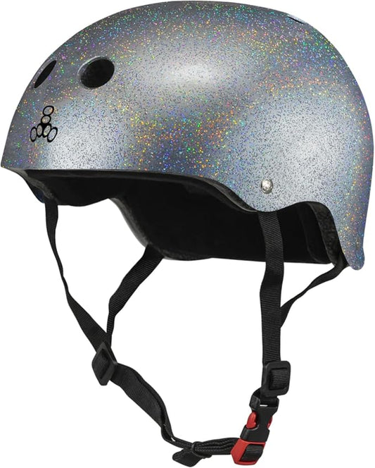 Triple Eight Certified Sweatsaver Helmet for Skateboarding, BMX, Roller Derby, Roller Skating, Inline Skating, Scooter and Bike-StrideForce Fitness