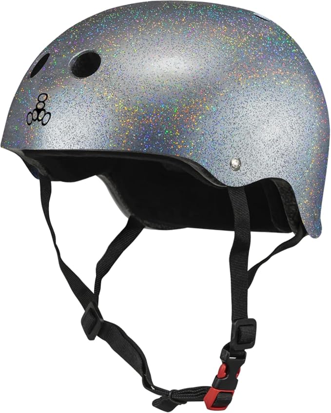 Triple Eight Certified Sweatsaver Helmet for Skateboarding, BMX, Roller Derby, Roller Skating, Inline Skating, Scooter and Bike-StrideForce Fitness