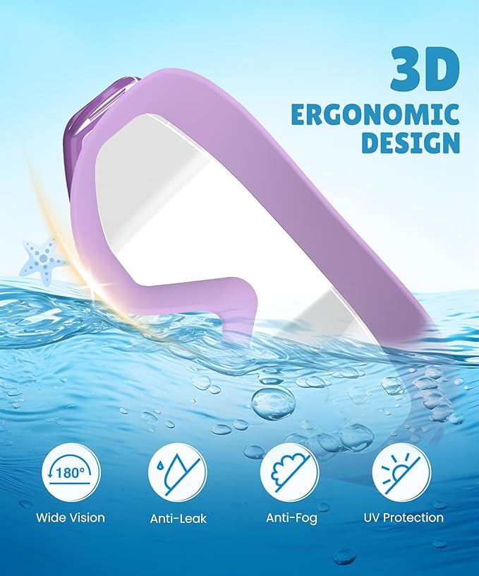 NSSIW Swim Goggles Swimming Kids-Goggles: Anti Fog No Leak with Nose Clip Earplugs for Girls Boys Youth 6-14 3 Pack-StrideForce Fitness