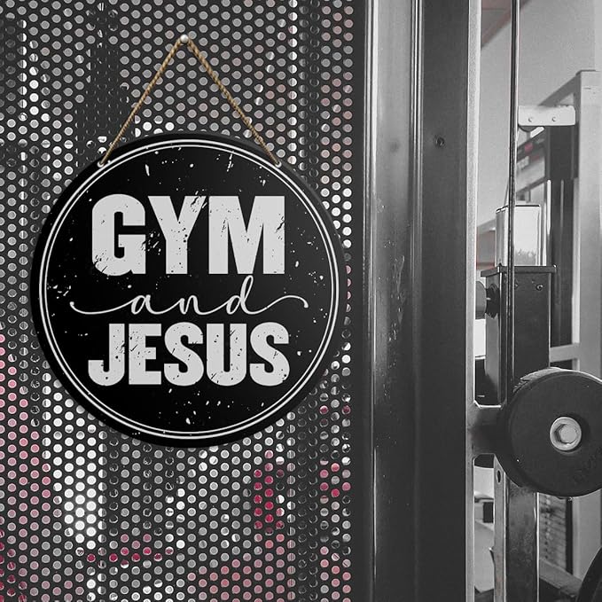 Gym Sign Decor, Home Gym Sign, Workout Room Fitness Room Decor Gym Sign Decoration, Gym Gift for Trainer Exercise Lover, Gym And Gym-StrideForce Fitness