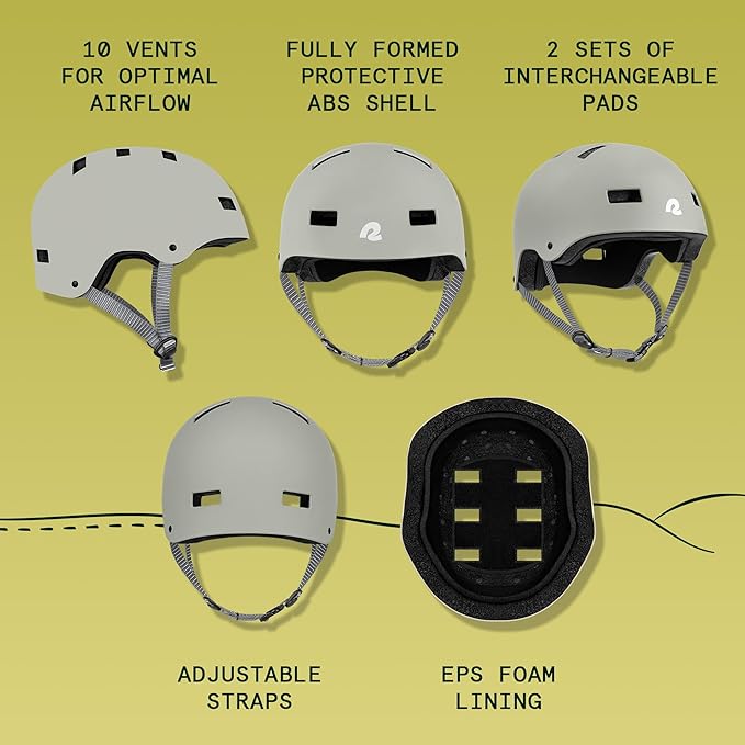 Retrospec Dakota Adult Bike Helmet for Adults - Multi-Sport Protection for BMX, Skating, Scooter, and Skate - Adult Men Skateboard Helmets-StrideForce Fitness