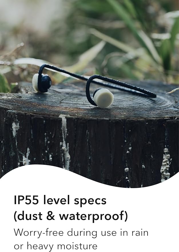 nwm GO Wireless On-Ear Speakers (Open Ear Earphones) Sound Leakage suppressed (PSZ Technology - Bone Conduction Alternative) Designed in Japan | Fog Black-StrideForce Fitness