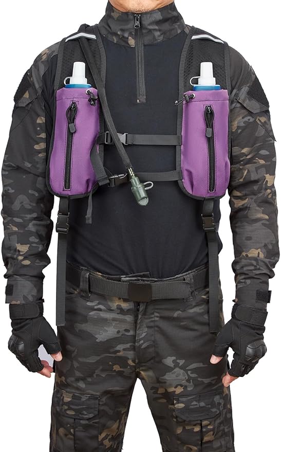 ATBP Running Hydration Vest Pack Tactical 3L Water Bladder Backpack Bag for Cycling Marathon Hiking Daypack Men & Women-StrideForce Fitness