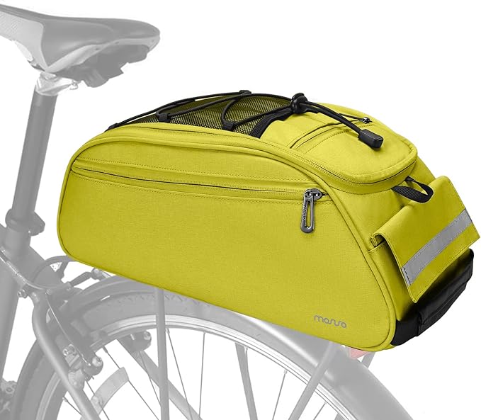 MOSISO Bike Rack Bag, Waterproof Bicycle Trunk Pannier Rear Seat Pouch Cycling Bike Carrier Backseat Storage Luggage Saddle Shoulder Bag-StrideForce Fitness