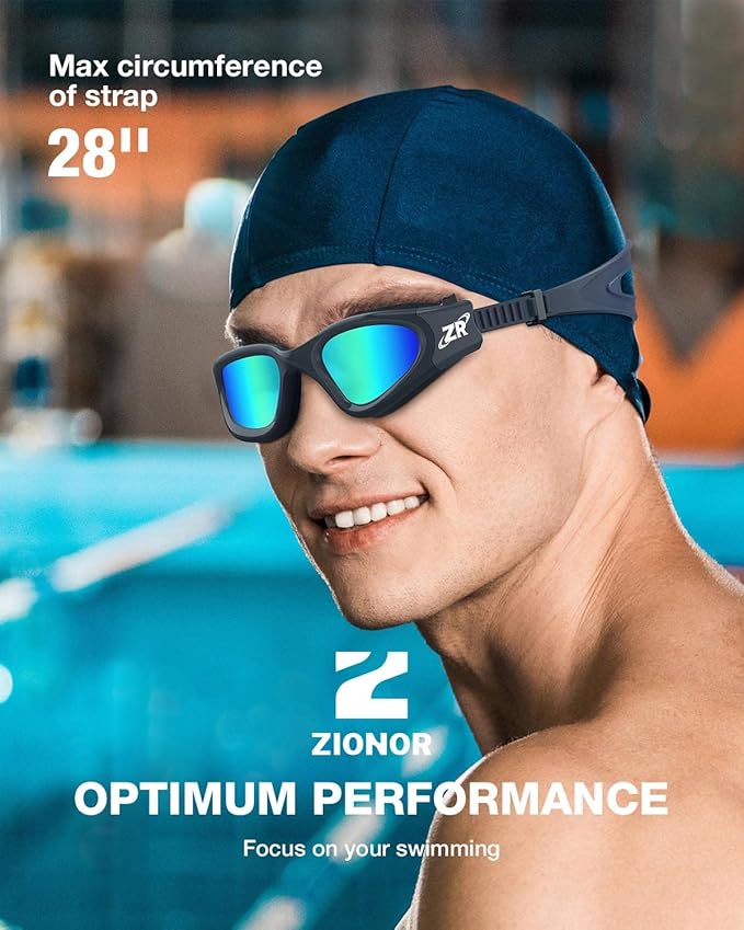 ZIONOR G1 Polarized Swimming Goggles for Unisex Adult Women Anti Fog 100% Anti UV Diving Goggles-StrideForce Fitness