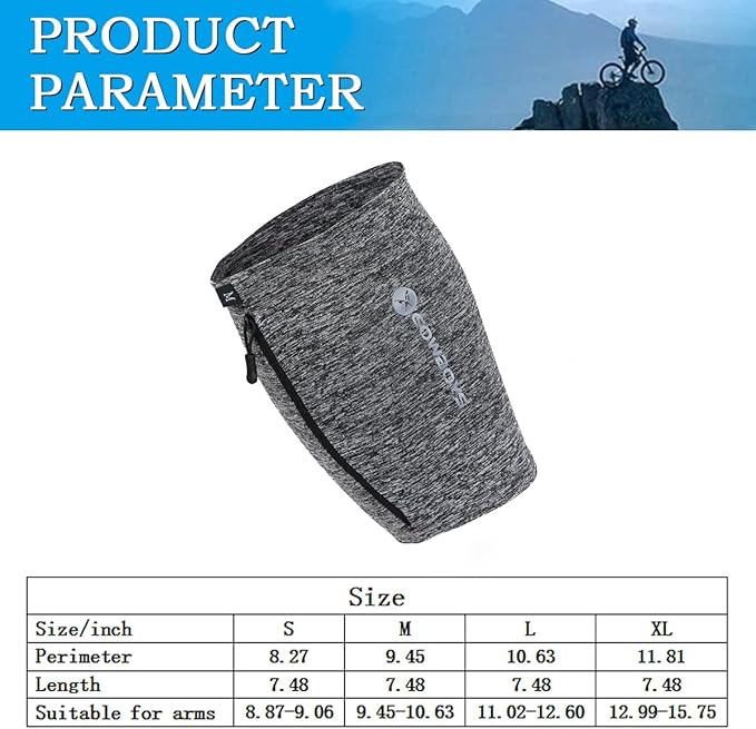 Running Phone Armband for Men Women,Universal Arm Bands for Phones Below 8 Inches,Waterproof Cell Phone Armband for Hiking,Running,Cycling,Climbing(Grey S)-StrideForce Fitness