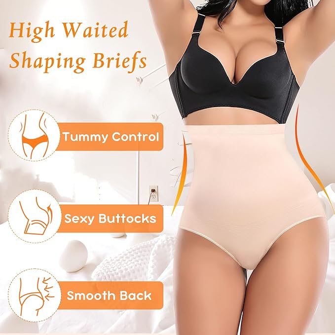 Tummy Control Shapewear Panties for Women High Waisted Body Shaper Slimming Shapewear Underwear Girdle Panty-StrideForce Fitness