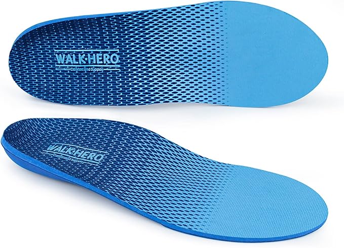 Plantar Fasciitis Feet Insoles Arch Supports Orthotics Inserts Relieve Flat Feet, High Arch (Mens 11-11 1/2 | Womens 13-13 1/2)-StrideForce Fitness