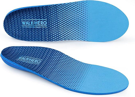 Plantar Fasciitis Feet Insoles Arch Supports Orthotics Inserts Relieve Flat Feet, High Arch (Mens 11-11 1/2 | Womens 13-13 1/2)-StrideForce Fitness