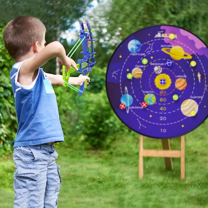 BooTaa 29" Large Dart Board for Kids, Kids Dart Board with Sticky Balls, Boys Toys, Indoor/Sport Outdoor Fun Party Play Game Toys, Birthday Gifts for 3 4 5 6 7 8 9 10 11 12 Year Old Boys Girls-StrideForce Fitness