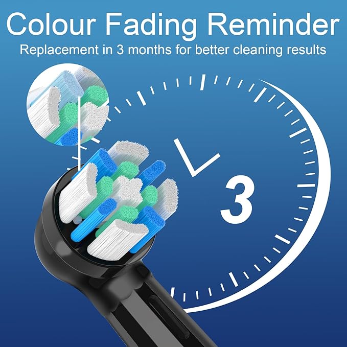 8 Pcs IO Replacement Heads Compatible with Braun Oral B iO 2/3/4/5/6/7/8/9/10 Series Electric Toothbrushes, IO Brush Heads Compatible with Oral B iO for Teeth Clean (Black)