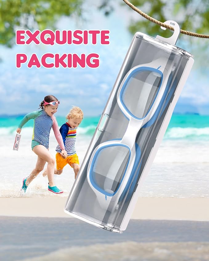 Kids Swim Goggles,Swimming Goggles for Kids 6-14, Anti-Fog UV Protection Pool Glasses for Boys Girls-StrideForce Fitness