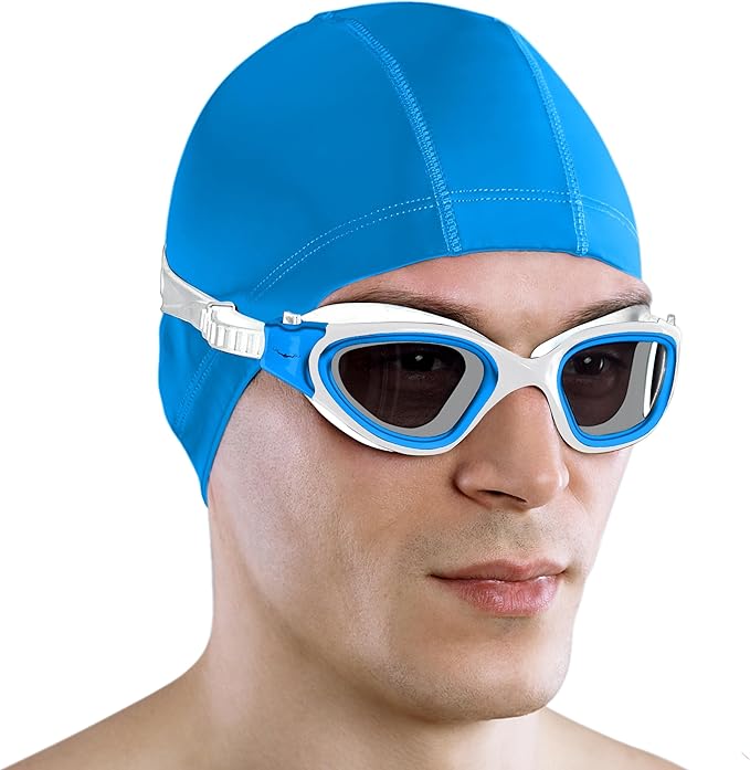 AqtivAqua Swimming Goggles, DX Wide View Swim Goggles for Adult Men Women, Anti Fog No Leaking-StrideForce Fitness