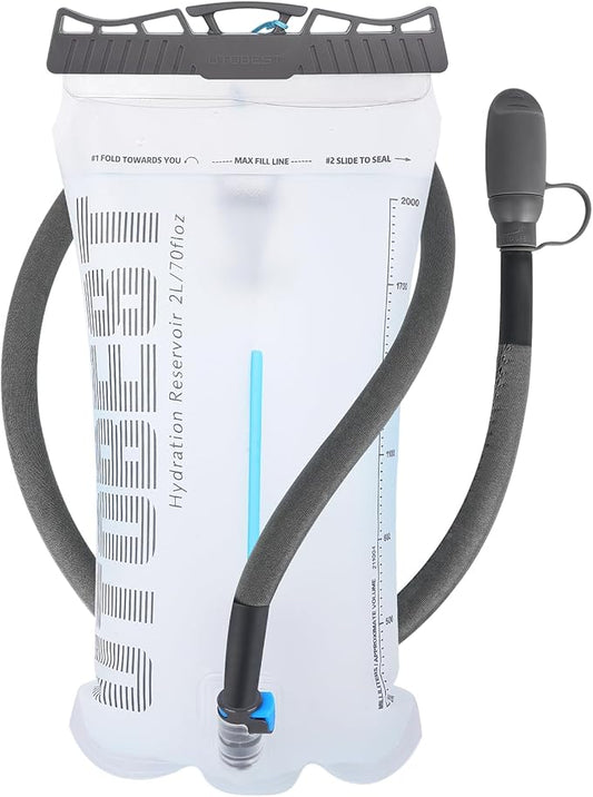 UTOBEST Hydration Bladder,TPU Water Bladder,Water Bladder for Hiking Backpack,BPA Free,Wide Opening,Leak-Proof,Water Reservoir for Hiking Cycling Camping Running-StrideForce Fitness