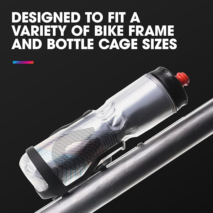 HydraPak Polar Surge Insulated Bike Water Bottle 2-Pack (20oz or 24oz) - High Flow, Fits Most Bike Cages, For Cycling & Sports-StrideForce Fitness