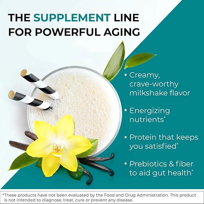 Reignite Wellness by JJ Virgin | Vanilla Plant-Based All-in-One Shake | Plant Protein Powder, Vitamins, Minerals, Greens & Aminos | 22g of Plant Protein | 30 Servings-StrideForce Fitness