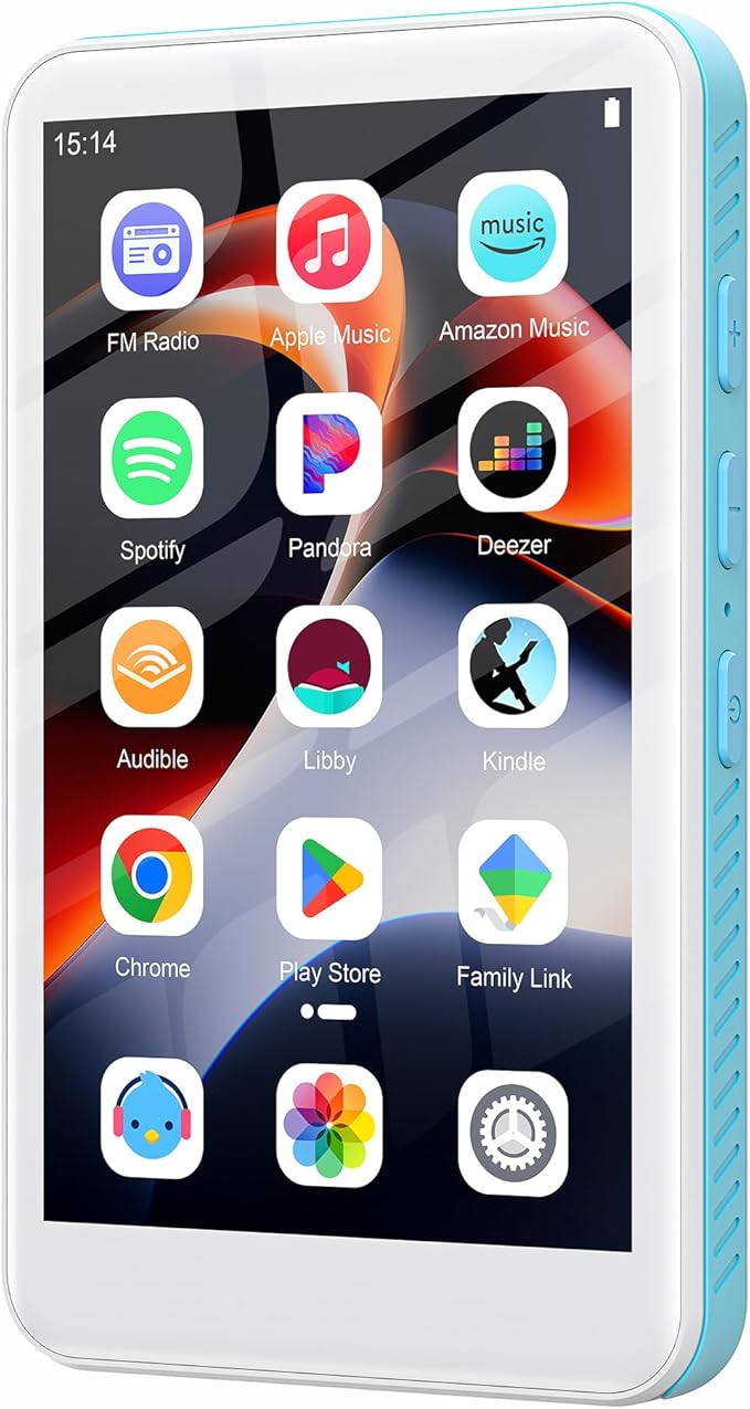 160GB MP3 Player with Bluetooth and WiFi, SWOFY D08 Android 13 OS MP3 & MP4 Players with 4" Touchscreen and HD Speaker,Music Players with Spotify,Pandora, Audible, Amazon Music, Play Store, FM Radio-StrideForce Fitness