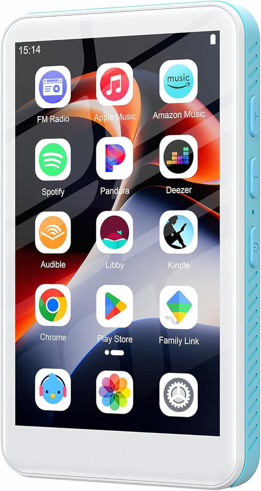 160GB MP3 Player with Bluetooth and WiFi, SWOFY D08 Android 13 OS MP3 & MP4 Players with 4" Touchscreen and HD Speaker,Music Players with Spotify,Pandora, Audible, Amazon Music, Play Store, FM Radio-StrideForce Fitness