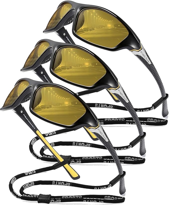 FAGUMA Sports Polarized Sunglasses For Men Cycling Driving Fishing UV400 Protection-StrideForce Fitness