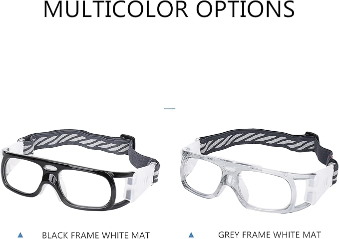 Men Basketball Glasses.Soccer Football Sport Protective Eyewear Safety Goggles,Sports Glasses For Replaceable Lens-StrideForce Fitness