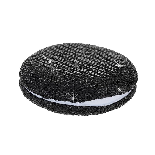 Retainer Case Cute Mouse Guard Case Slim Aligner Case Compatible with Invisalign Bling Night Guard Case Orthodontic Retainer Box Magnetic Denture Holder (Black)