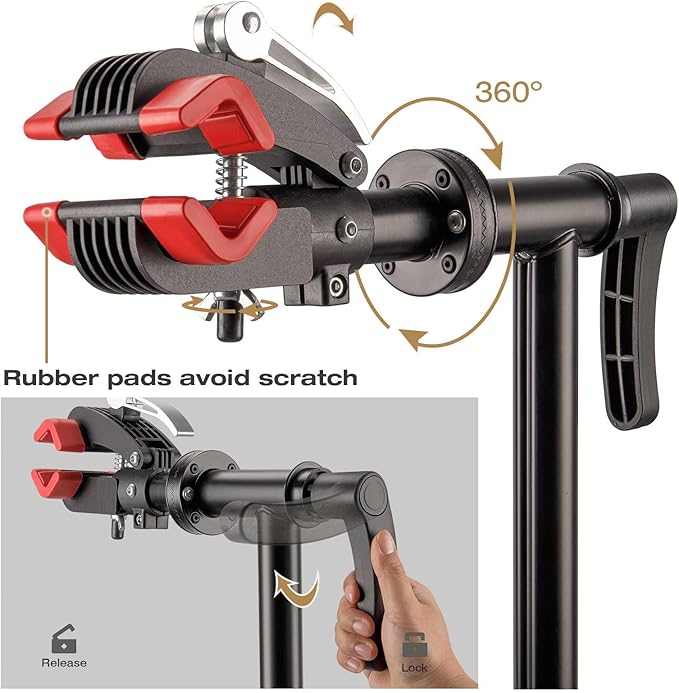 CXWXC Bike Repair Stand - Bike Stand For Maintenance Workstand - Ebike Repair Stand Shop Home Mechanics for E Bike, Bike Mountain Bike and Road Bike (Style:F)-StrideForce Fitness