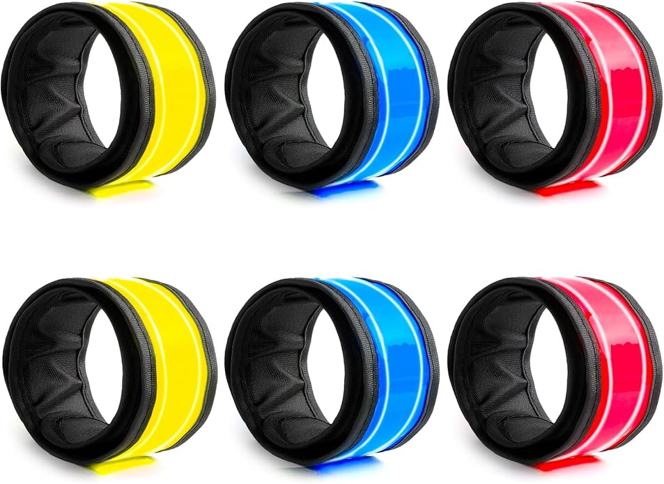 LOBKIN Safety Bracelets, LED Slap Armband Kids Walking at Night Safe LED Light Wrist Light Reflective Belt, Magic Band Running Lights for Runners-StrideForce Fitness