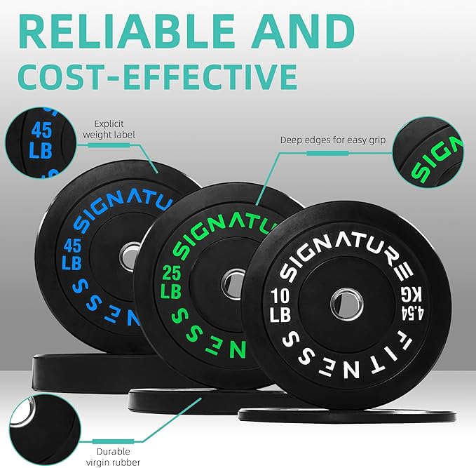 Olympic Bumper Plates Set, 2" Weight Plates for Strength Training & Weightlifting, Paris or Set or Set with Barbell, Multiple Options-StrideForce Fitness